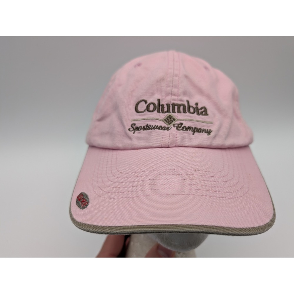 Columbia Sportswear Pink Cotton Rugged Outdoor Adjustable Baseball Cap Hat OS
